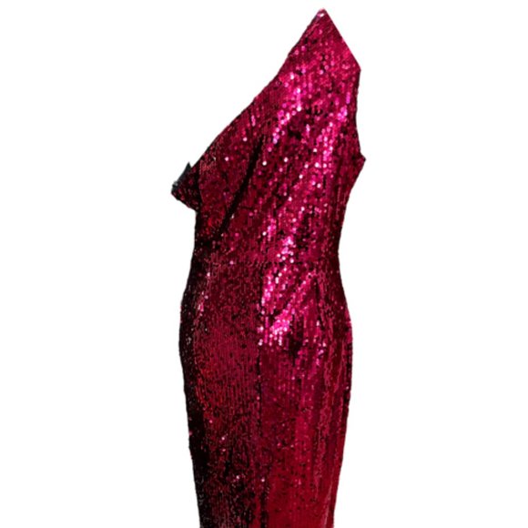 Shein Sequin Cranberry Size large 8-14 - Picture 3 of 4